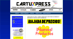Desktop Screenshot of cartuxpress.com