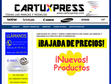 Tablet Screenshot of cartuxpress.com